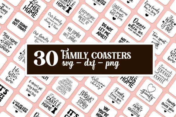 Coaster SVG Bundle: Graphics for Crafts & Content