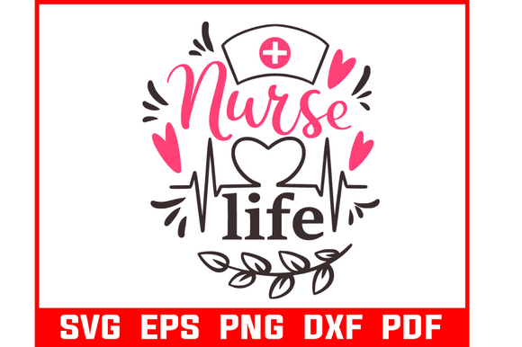 Nurse Life SVG Bundle: Graphics for Crafts
