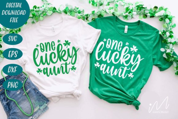 One Lucky Aunt SVG: Graphics for Crafts & Content Publishing