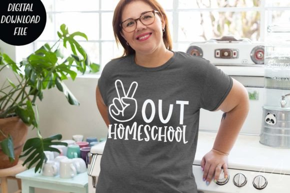 Peace Out Homeschool SVG: Graphics for Crafts & Content