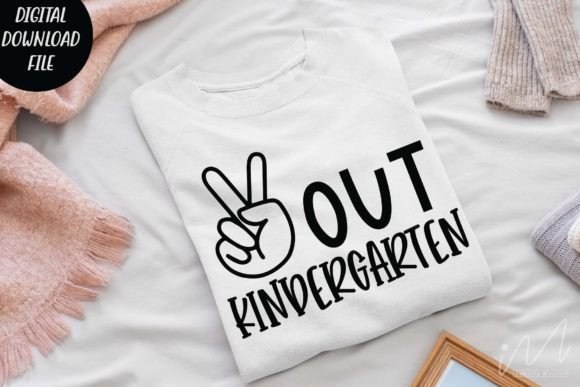 Peace out Kindergarten SVG: Graphics & Crafts Asset Review