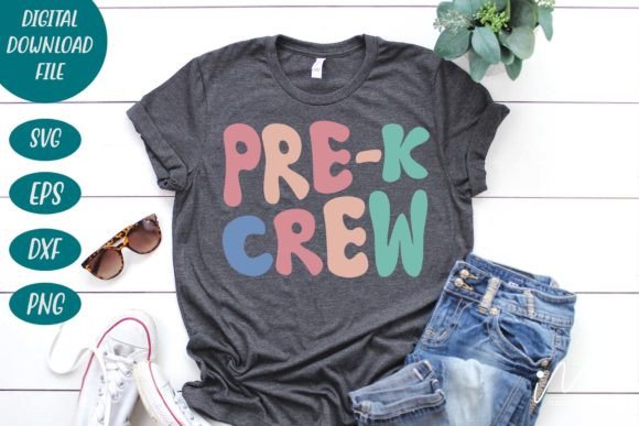 Pre-k Crew SVG Graphics for Crafts