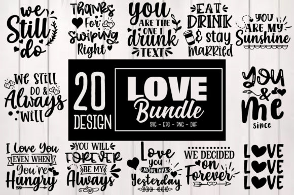 Romantic Love Quotes Graphics for Crafts