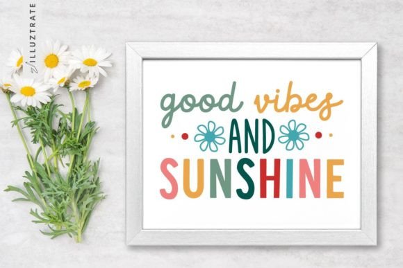 Summer SVG Cut File Floral Quote: Graphics for Crafts