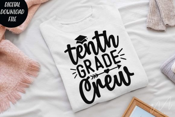 Tenth Grade Crew SVG: Graphics for Crafts & Halloween