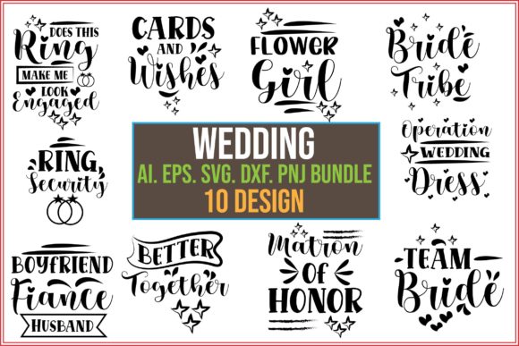 Wedding SVG Bundle: Graphics for Crafts & Branding